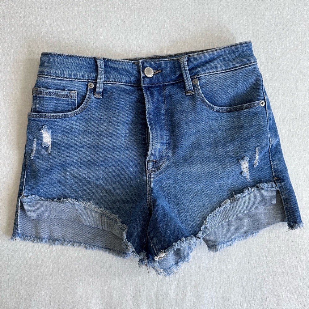Good American Cutoff Jean Denim Shorts